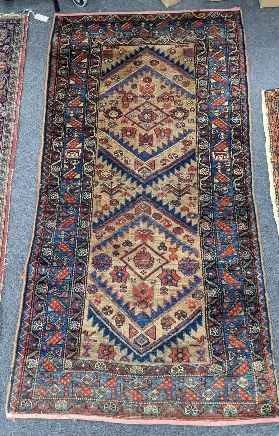 A Kurdish rug, 186 x 92cm
